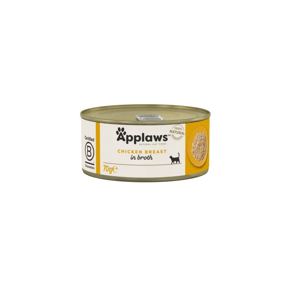 Applaws Chicken Breast in Broth 6x70g gluteenivaba märgtoit kanaga täiskasvanud kassidele - 2