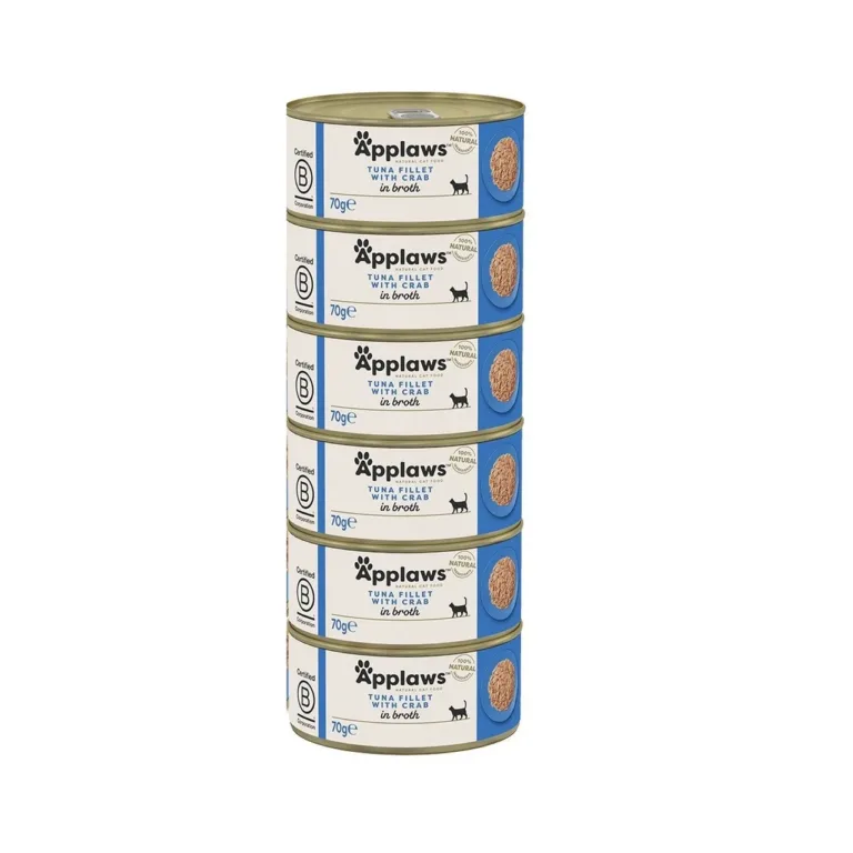 Applaws Tuna Fillet with Crab 6x70g toidupurgid