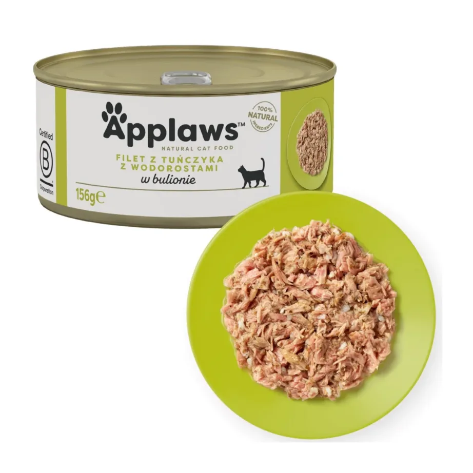 Applaws tuunikalafilee ja merevetikatega 156g gluteenivaba märgtoit täiskasvanud kassidele – 3