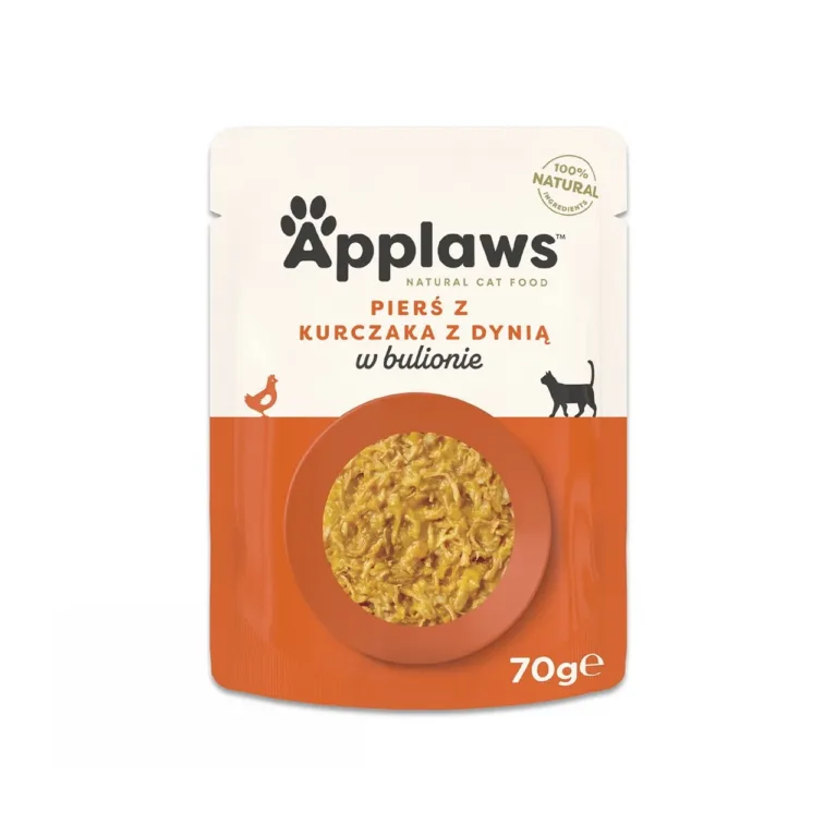Kana ja kõrvitsaga kassitoit Applaws 70g originaalpakendis