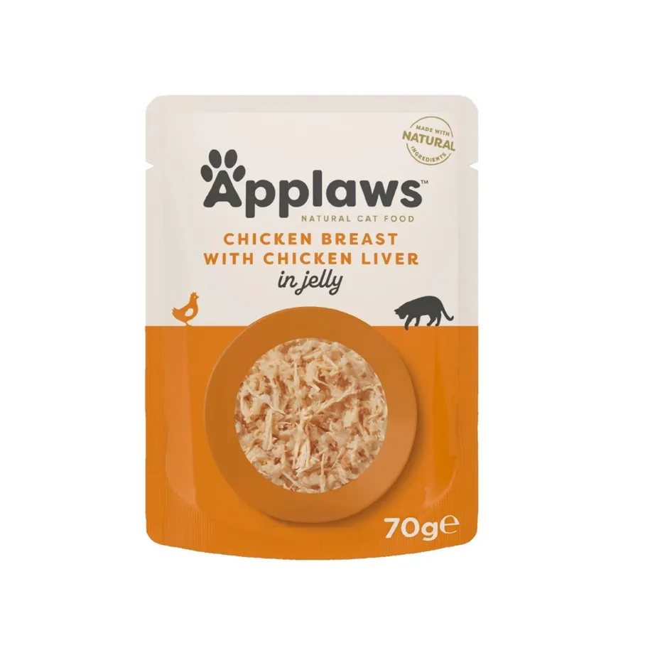 Applaws kanaliha ja maksaga 70g gluteenivaba märgtoit täiskasvanud kassile