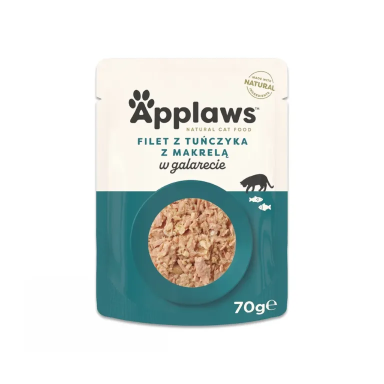 Applaws tuunikala ja makrelli kassitoit 70g pakend