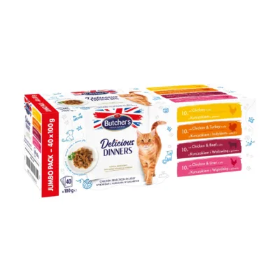 Gluteenivaba kasside märgtoit Butcher's pakend 40x100g