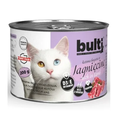 BULTI lambalihaga märgtoit kassile 200g purk
