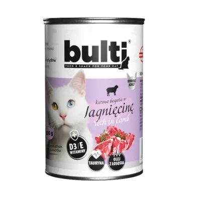 Bult lambalihaga märgtoit kassile 400 g purk