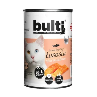 BULTI lõhega märg kassitoit 400g pakend