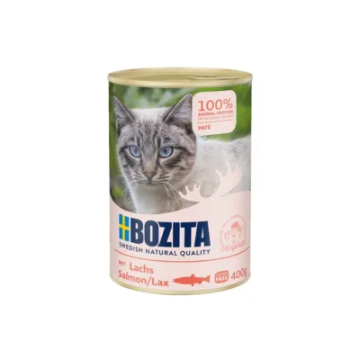 lõhega märgtoit kassile Bozita konserv 400g
