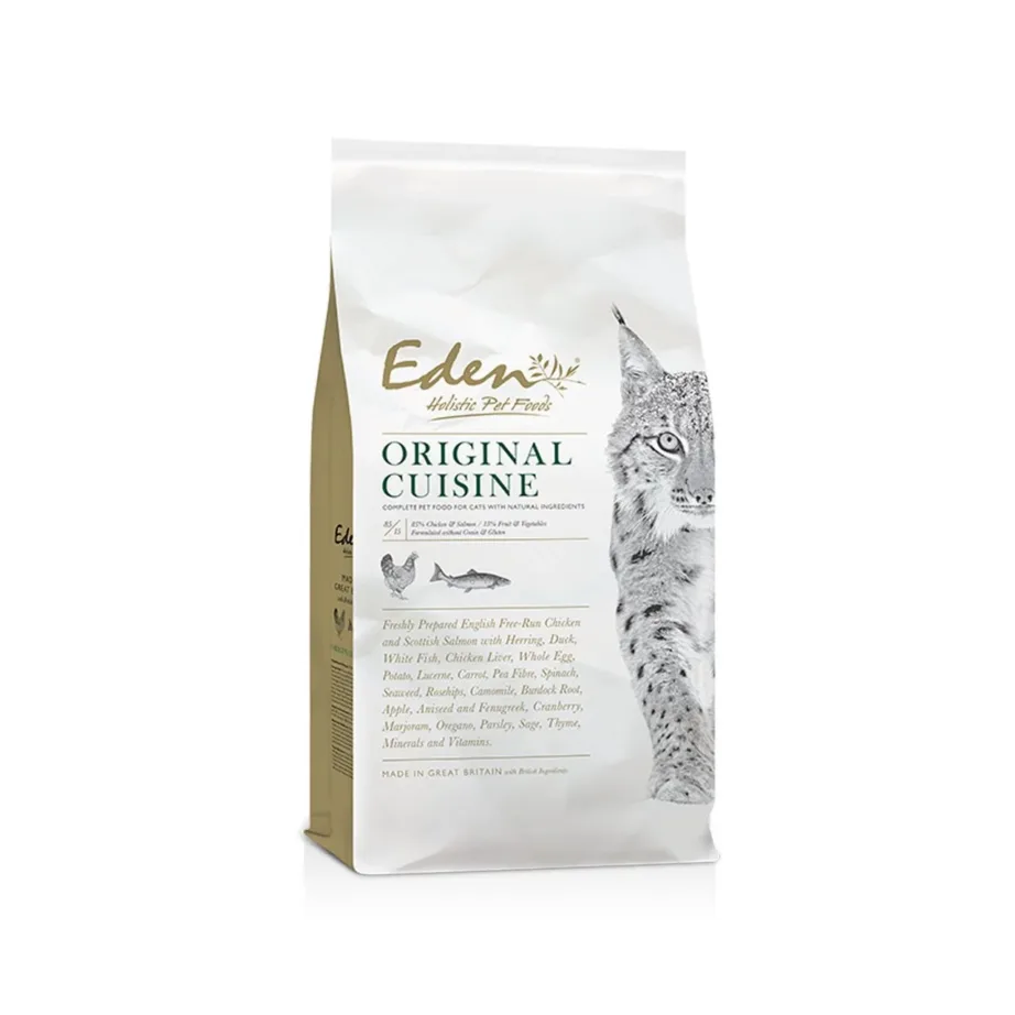 Eden Original Cuisine 10 kg teraviljavaba kuivtoit igas vanuses ja tõugu steriliseeritud kassidele