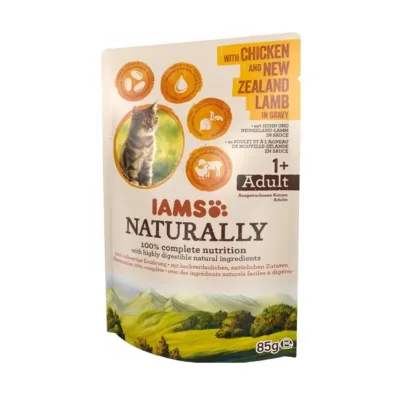 kanaliha ja lambalihaga kassitoit IAMS Naturally 85g
