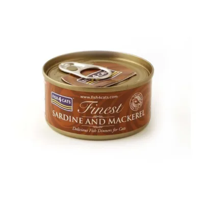 sardiini ja makrelli kassitoit Fish4Cats 70g konserv