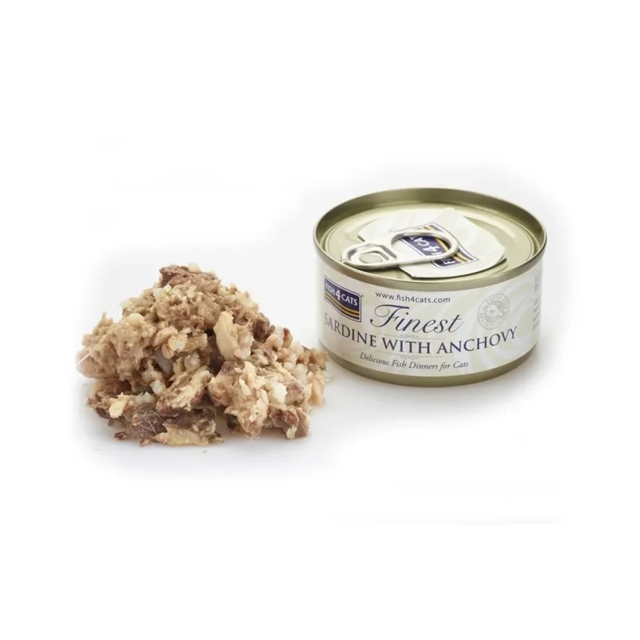 Fish4Cats Sardine with Anchovy 70 g gluteenivaba märgtoit täiskasvanud kassile – 2