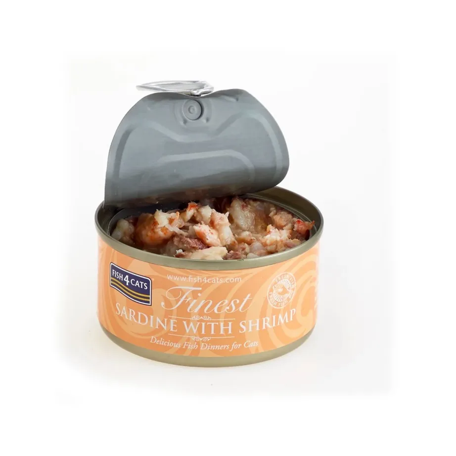 Fish4Cats Sardine with Shrimp 70g märg kassitoit täiskasvanud kassidele, gluteeni-, soja- ja suhkruvaba – 3