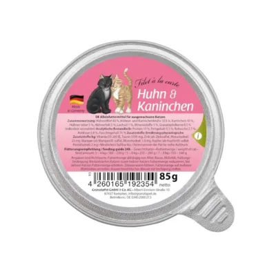 kana ja küülikuga kassitoit GranataPet Filet á la carte pakend