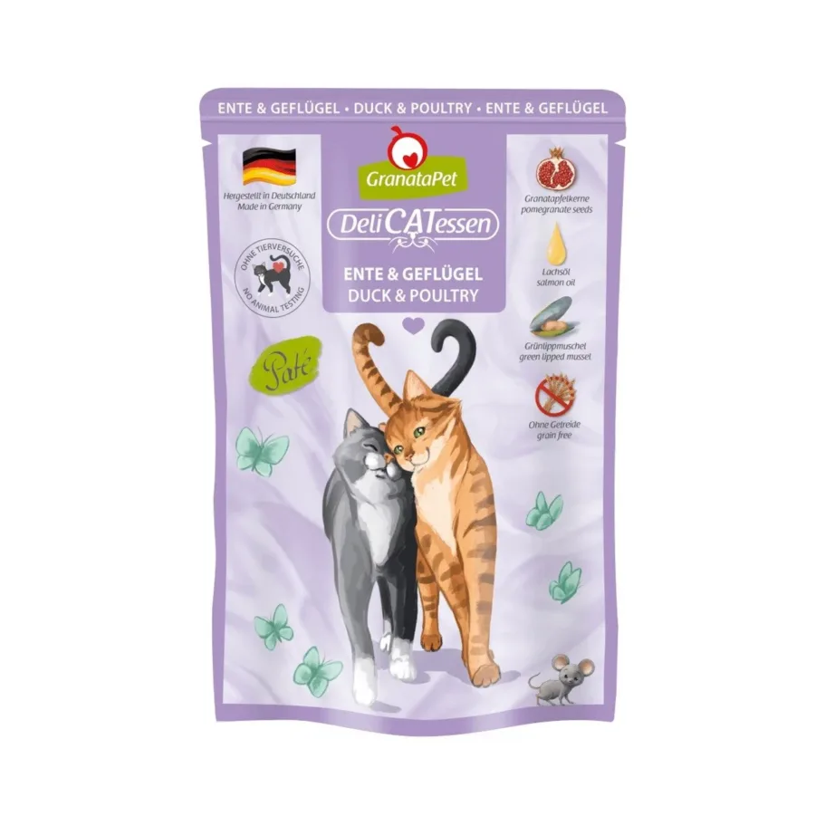 pardilihaga kassitoit 85g GranataPet DeliCATessen pakendi detail