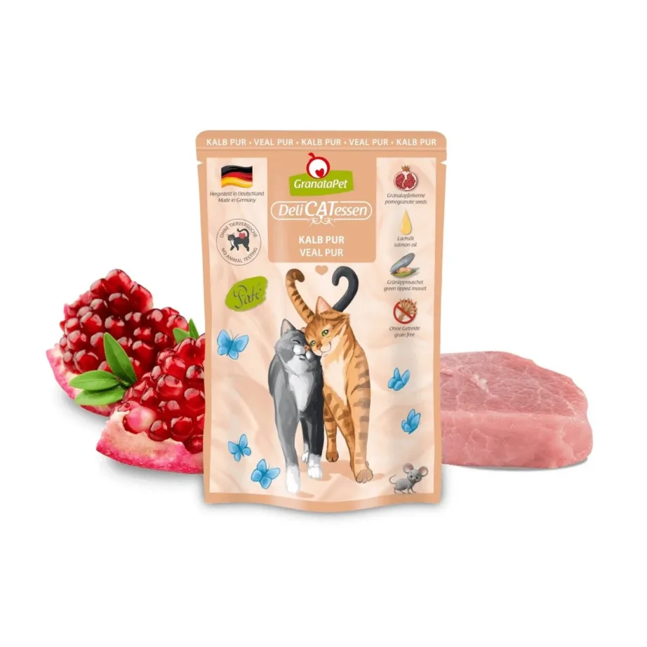 vasikaliha märgtoit kassile GranataPet DeliCATessen toidupakend