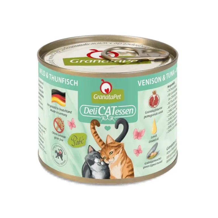 GranataPet DeliCATessen hirveliha ja tuunikala kassitoit purgis