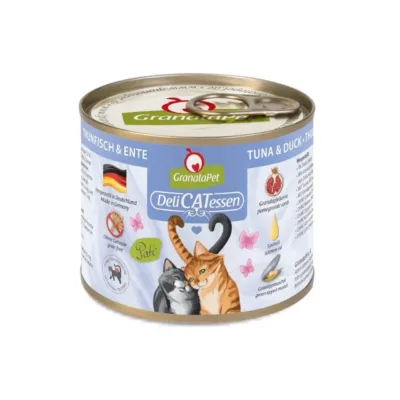 GranataPet DeliCATessen tuunikala pardilihaga kassitoit 200g purk