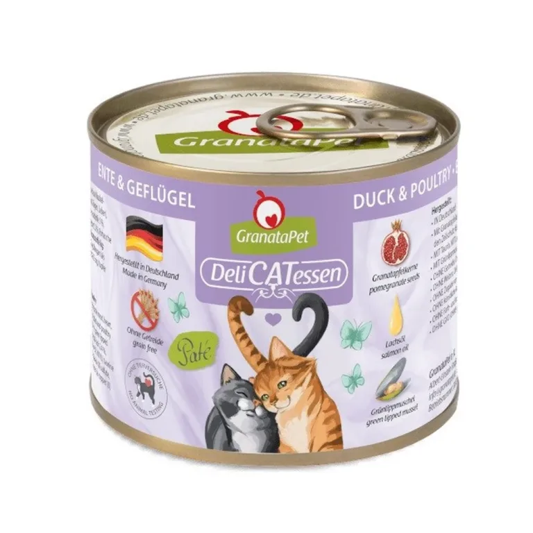 GranataPet DeliCATessen pardilihaga gluteenivaba kassitoidu purk