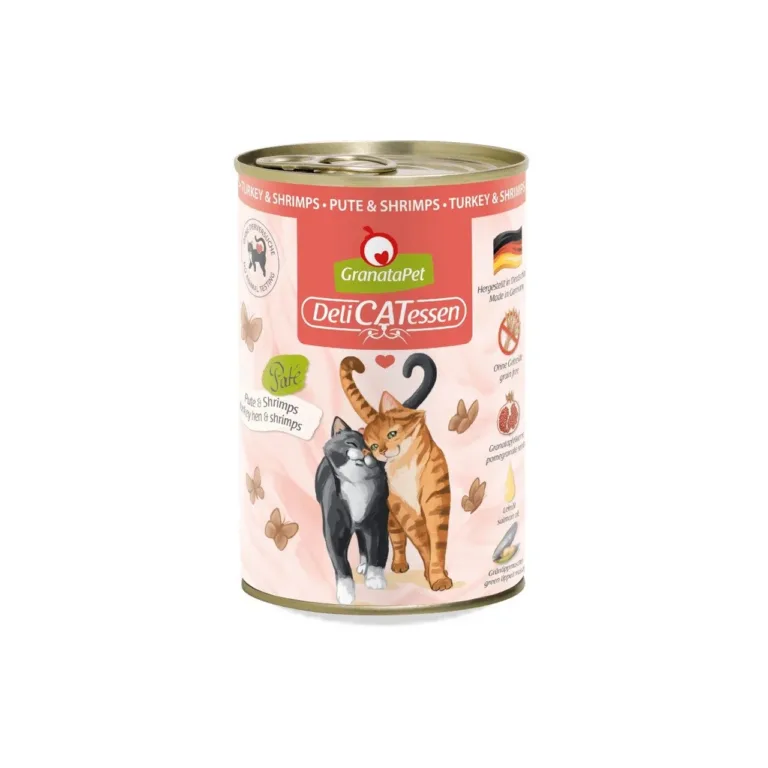 GranataPet kalkuni-krevettidega märgtoit kassile 400g purk
