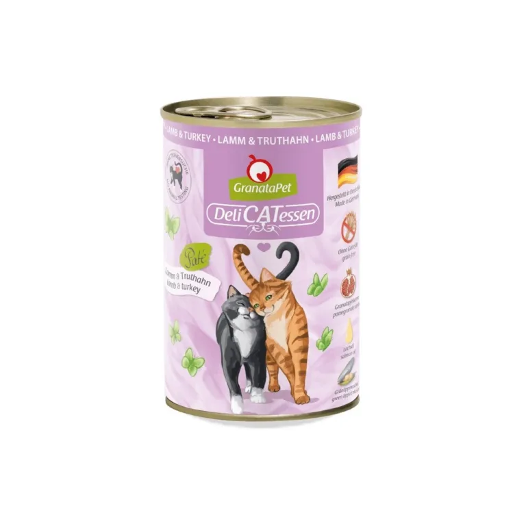 lambalihaga teraviljavaba kassitoit GranataPet DeliCATessen 400g purk