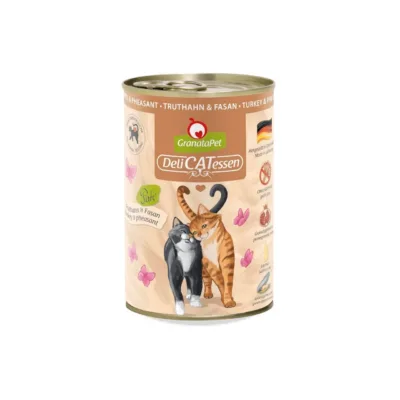 GranataPet DeliCATessen kalkuni ja faasani märg kassitoit 400g
