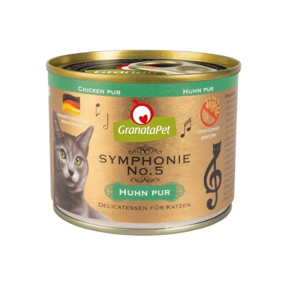 GranataPet Symphonie No.5 Chicken 200 g gluteenivaba märgtoit täiskasvanud kassidele