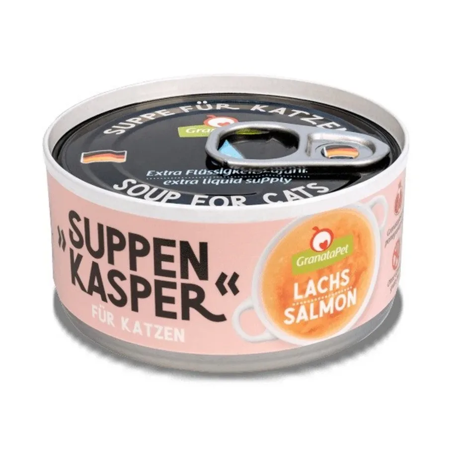 GranataPet Suppenkasper lõhe vedel kassimaius 70g täiskasvanud kassidele, teravilja- ja gluteenivaba, lõhe, allergiatundlikele