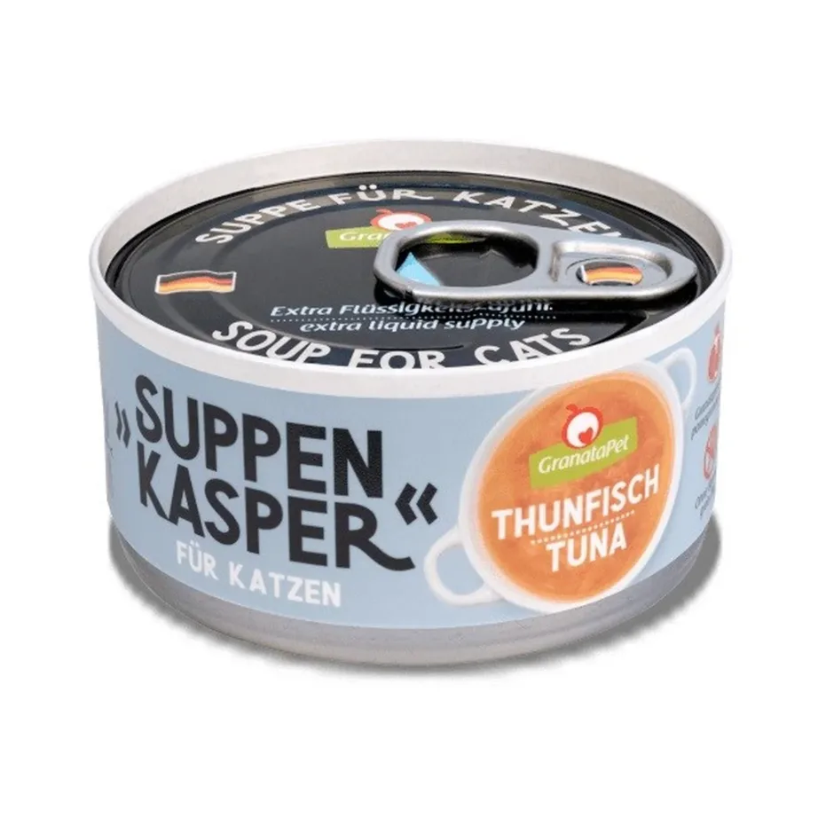 GranataPet Suppenkasper Tuna 70g vedel kalamaitseline kassimaius allergilisele täiskasvanud kassile, teravilja- ja gluteenivaba