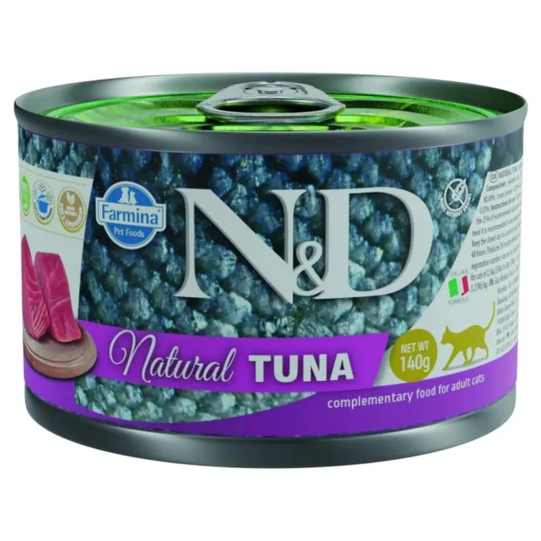 Farmina N&D Natural tuunikala märgtoit kassile 140g konserv