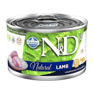 Farmina N&D lambaliha märgtoit kassile pakend 140g