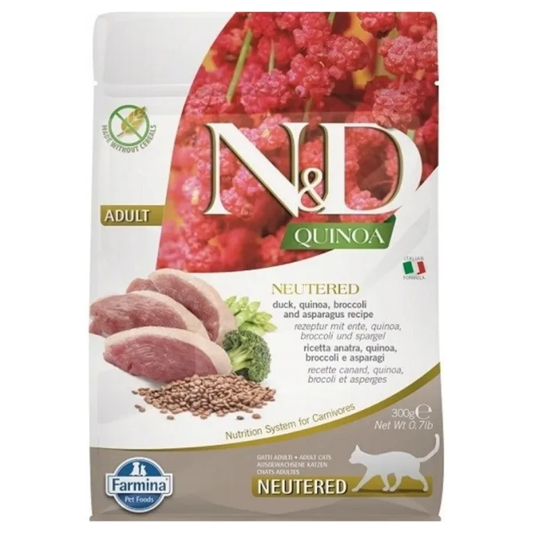 Farmina N&D Quinoa pardiliha kuivtoit steriliseeritud kassile 300 g pakendis