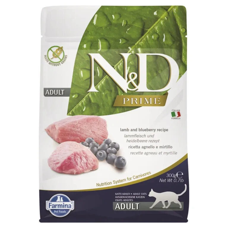 Farmina N&D Prime kassitoidu pakend lambalihaga, 300g