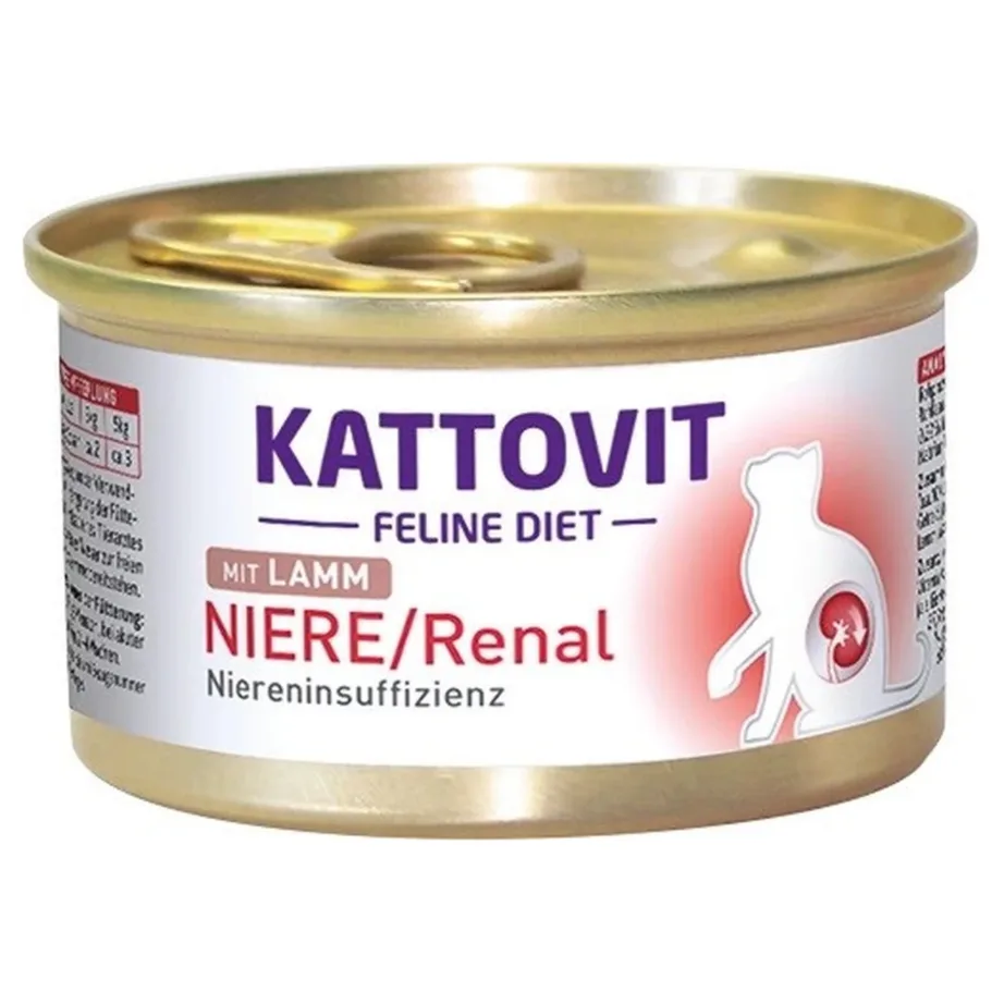 KATTOVIT Feline Diet Niere/Renal 85g lambalihaga märgtoit neeruprobleemidega täiskasvanud kassile