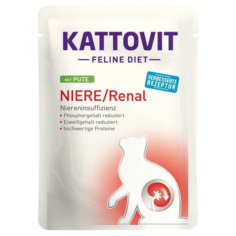 KATTOVIT Feline Diet Niere/Renal 12 x 85g linnulihaga märgtoit täiskasvanud kassidele neerude toetuseks – 2