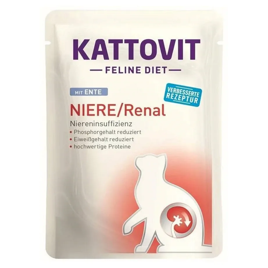 KATTOVIT Feline Diet Niere/Renal 12 x 85g linnulihaga märgtoit täiskasvanud kassidele neerude toetuseks – 3