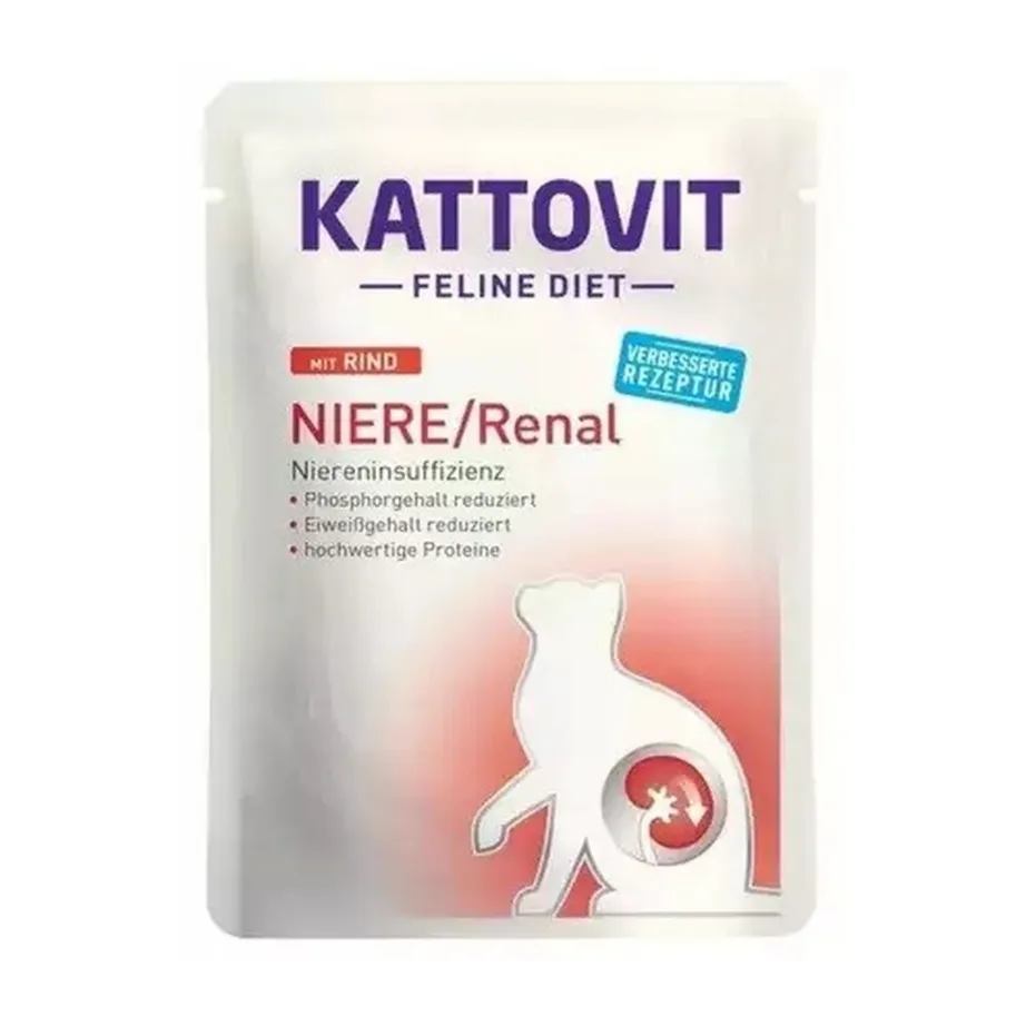 KATTOVIT Feline Diet Niere/Renal 12 x 85g linnulihaga märgtoit täiskasvanud kassidele neerude toetuseks – 4