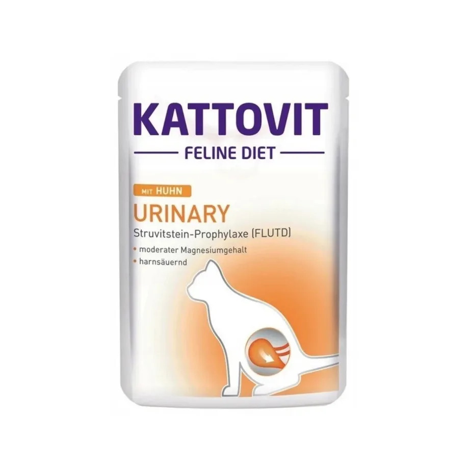 KATTOVIT Feline Diet Urinary 12 x 85g linnulihaga märgtoit täiskasvanud kassidele kuseteede tervise toetamiseks – 5