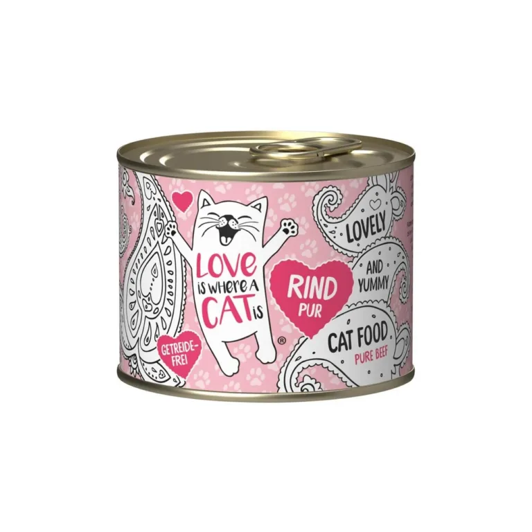 veiselihaga märg kassitoit 200g Love is Where a Cat Is purk