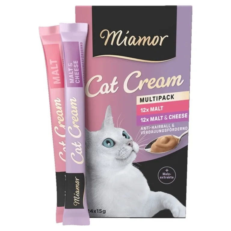Miamor Cat Cream linnasepastaga maiused kassidele 24x15g