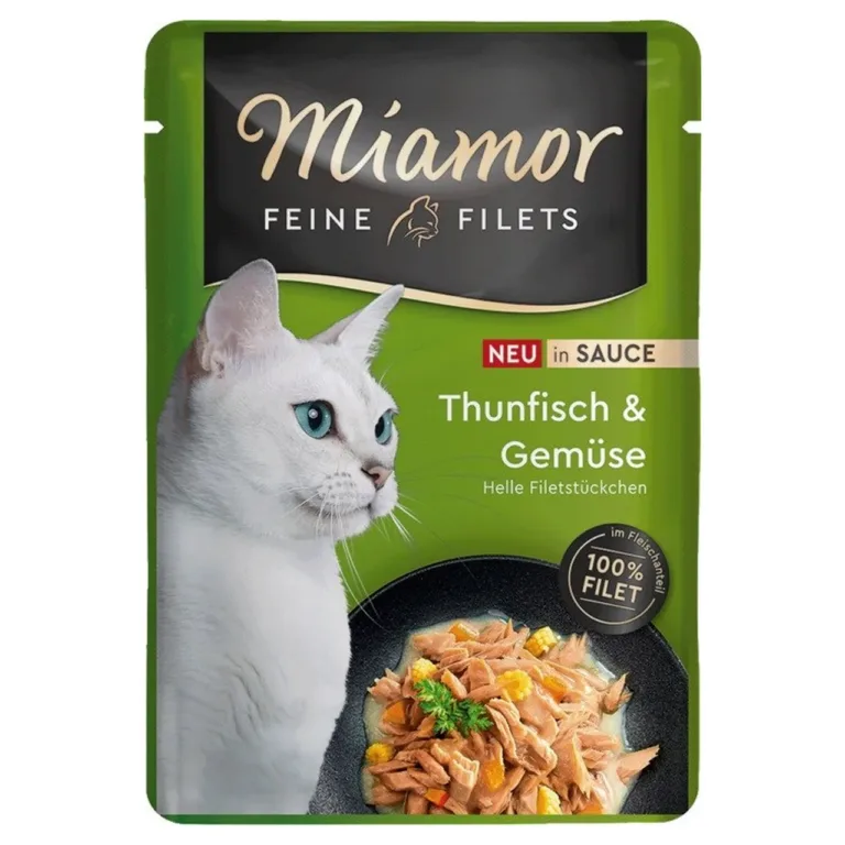 tuunikala märg kassitoit köögiviljadega Miamor Feine Filets