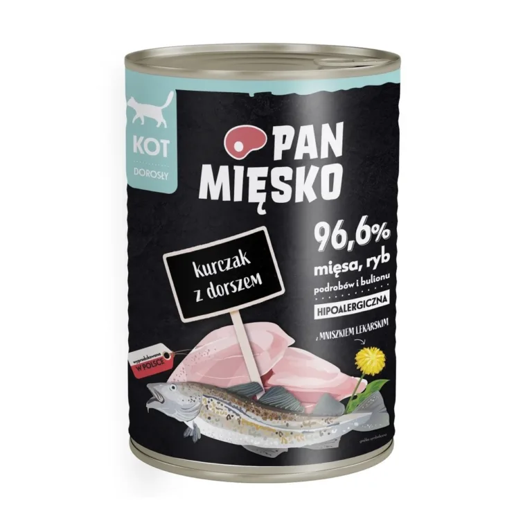 kana ja tursaga kassikonserv PAN MIĘSKO 400g purgis