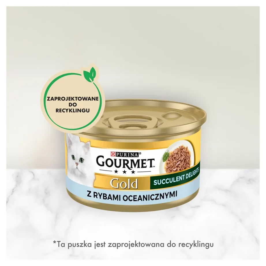 PURINA Gourmet Gold Succulent Delights Ocean Fish 85g märgtoit täiskasvanud kassile – 12