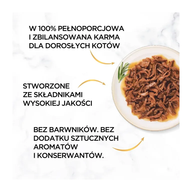 Purina Gourmet kassitoidu omadused ja kvaliteet