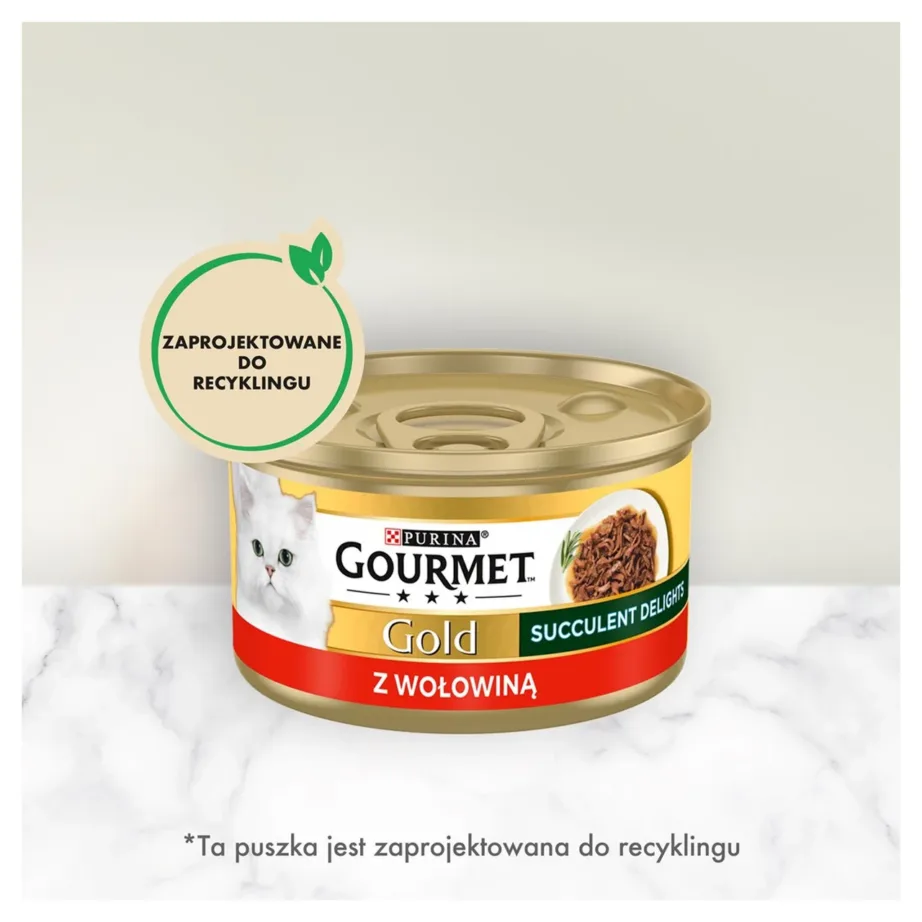 PURINA Gourmet Gold Succulent Delights veiselihaga märgtoit täiskasvanud kassile 85g konserv – 9