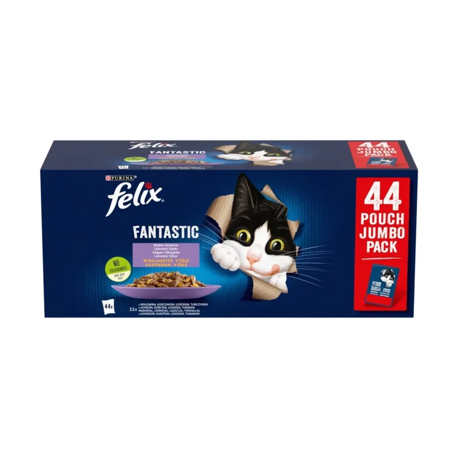 felix märgtoit kassile veiselihaga PURINA 44x85g pakend