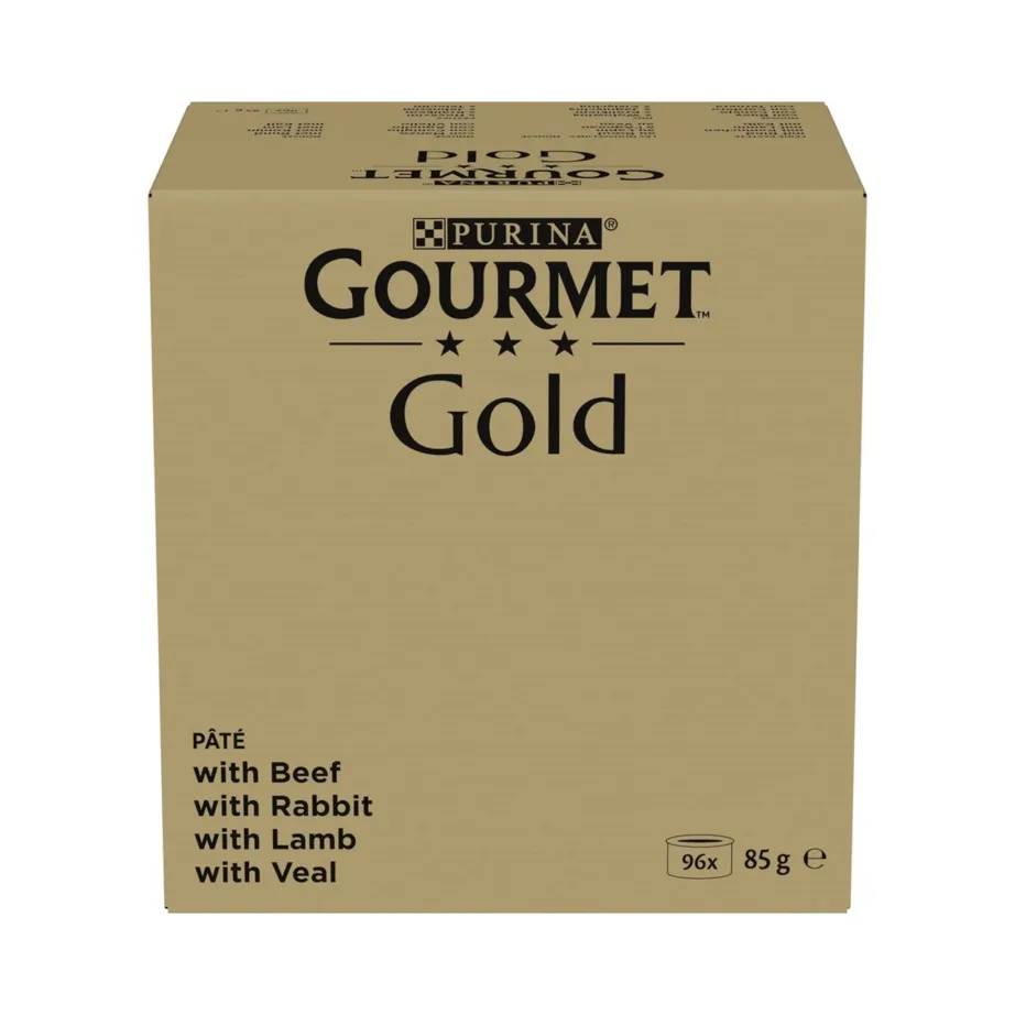 Purina Gourmet Gold 96x85g märgtoidu assortii täiskasvanud kassidele, teraviljavaba, 8,16 kg