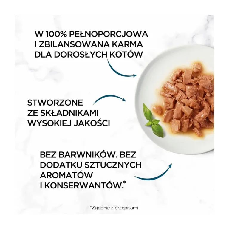 Purina Gourmet Perle kassitoit kotikeses kuubikutena taldrikul