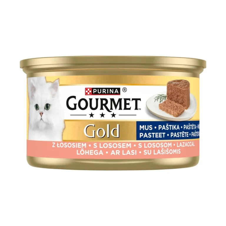 lõhega kassitoit konservis PURINA Gourmet Gold 85g