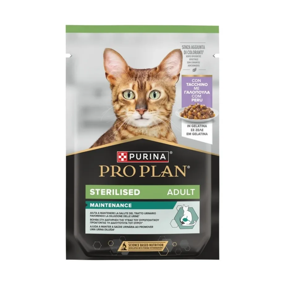 steriliseeritud kassi märgtoit kalkuniga PURINA Pro Plan