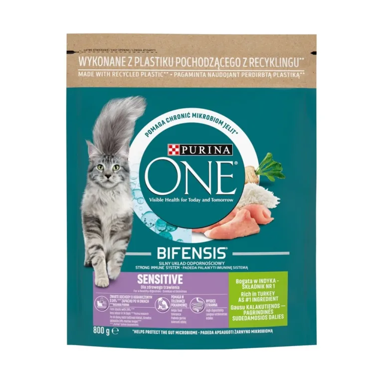 kalkuni kuivtoit tundlikule kassile, Purina One Bifensis 800g